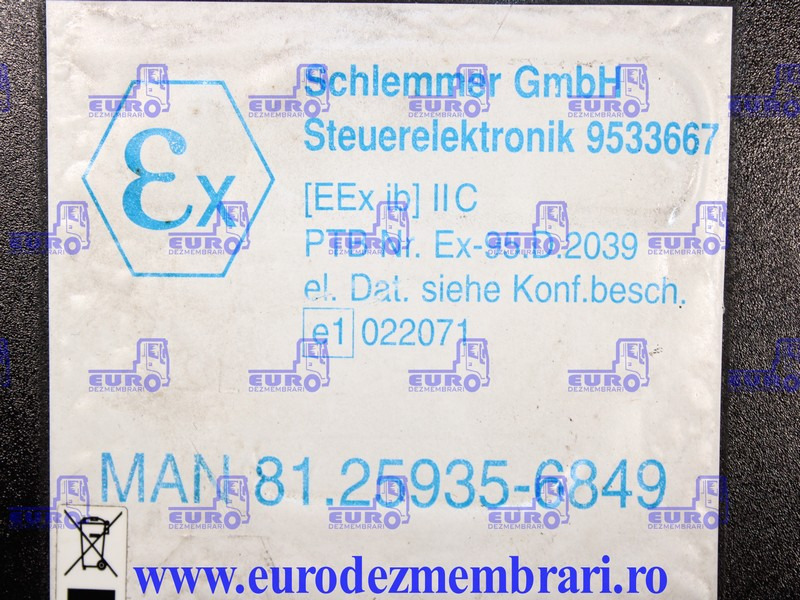 CALCULATOR ADR MAN TGX TGA 81.25935.6849, 81.25935.6806 - Řídicí blok pro Nákladní auto: obrázek 2 CALCULATOR ADR MAN TGX TGA 81.25935.6849, 81.25935.6806 - Řídicí blok pro Nákladní auto: obrázek 2
