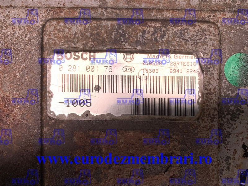 CALCULATOR KIT PORNIRE MAN TGA D28 510CP 0281001761 - Řídicí blok pro Nákladní auto: obrázek 2 CALCULATOR KIT PORNIRE MAN TGA D28 510CP 0281001761 - Řídicí blok pro Nákladní auto: obrázek 2