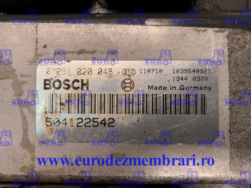CALCULATOR MOTOR IVECO 504122542, 0281020048 - Řídicí blok pro Nákladní auto: obrázek 2 CALCULATOR MOTOR IVECO 504122542, 0281020048 - Řídicí blok pro Nákladní auto: obrázek 2