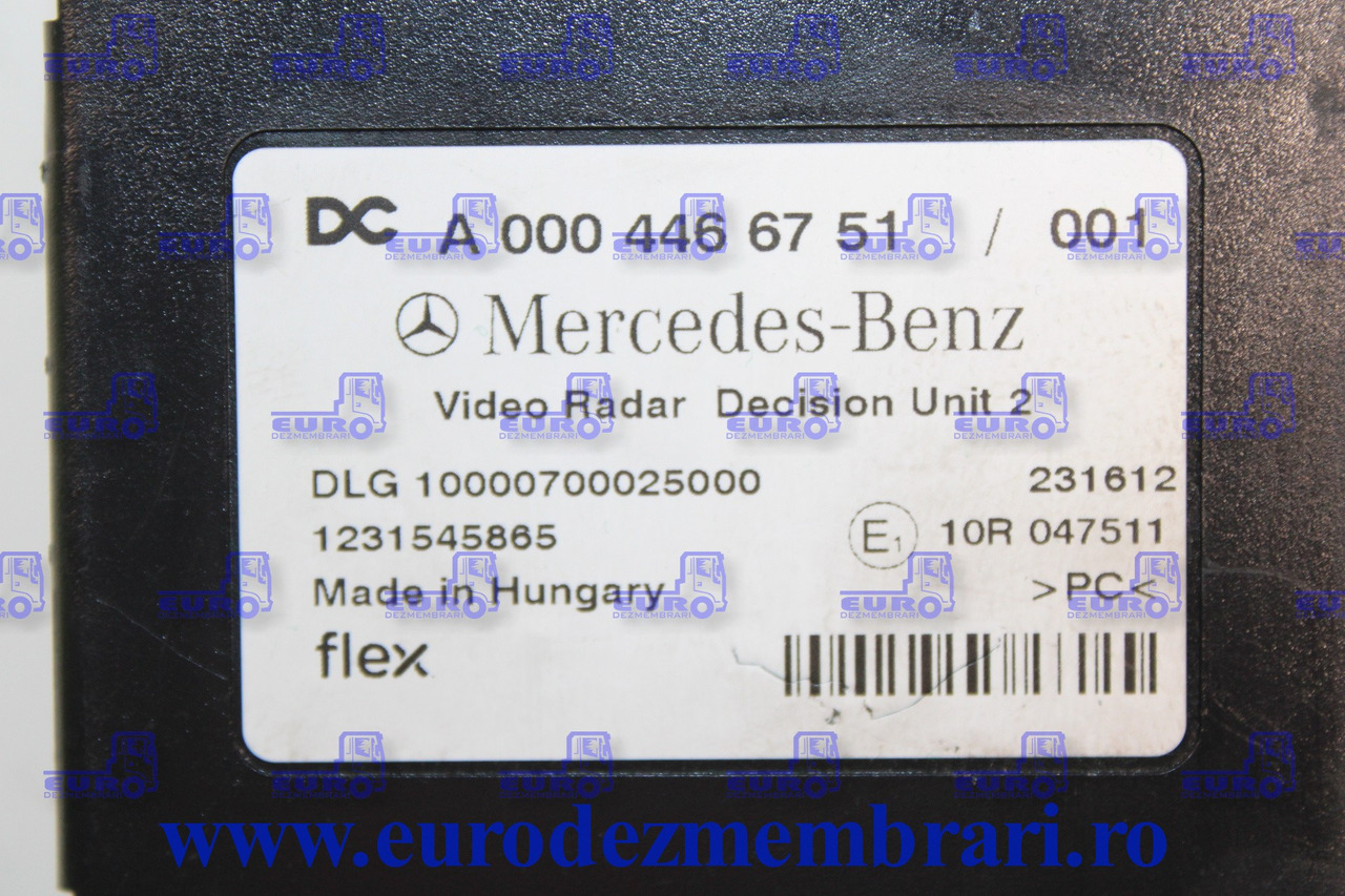 CALCULATOR VIDEO RADAR MERCEDES ACTROS MP5 A0004466751 - Řídicí blok pro Nákladní auto: obrázek 3 CALCULATOR VIDEO RADAR MERCEDES ACTROS MP5 A0004466751 - Řídicí blok pro Nákladní auto: obrázek 3