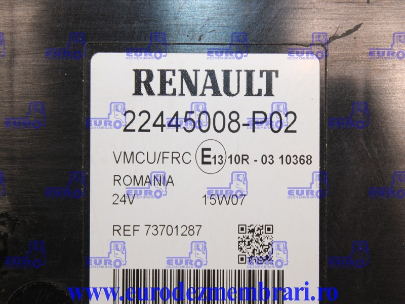 CALCULATOR VMCU RENAULT T 22445005, 22445008, 22777547, 23006079, 21936559 - Řídicí blok pro Nákladní auto: obrázek 4 CALCULATOR VMCU RENAULT T 22445005, 22445008, 22777547, 23006079, 21936559 - Řídicí blok pro Nákladní auto: obrázek 4