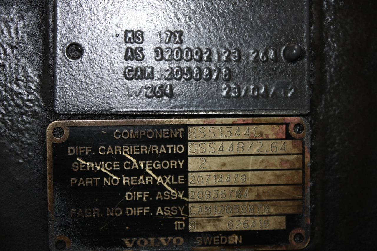 DIFERENTIAL VOLVO MS 17X RSS1344C R=2,85 20836784 - Diferenciál pro Nákladní auto: obrázek 3 DIFERENTIAL VOLVO MS 17X RSS1344C R=2,85 20836784 - Diferenciál pro Nákladní auto: obrázek 3