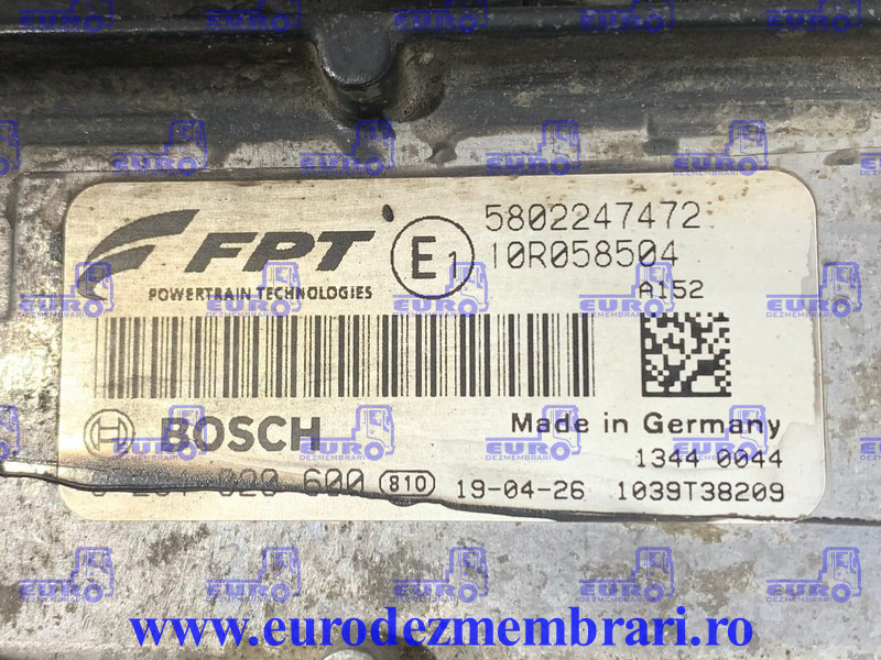 KIT PORNIRE IVECO S-WAY CURSOR 11 E6 480CP 5802247472, 5802368283 - Řídicí blok pro Nákladní auto: obrázek 2 KIT PORNIRE IVECO S-WAY CURSOR 11 E6 480CP 5802247472, 5802368283 - Řídicí blok pro Nákladní auto: obrázek 2