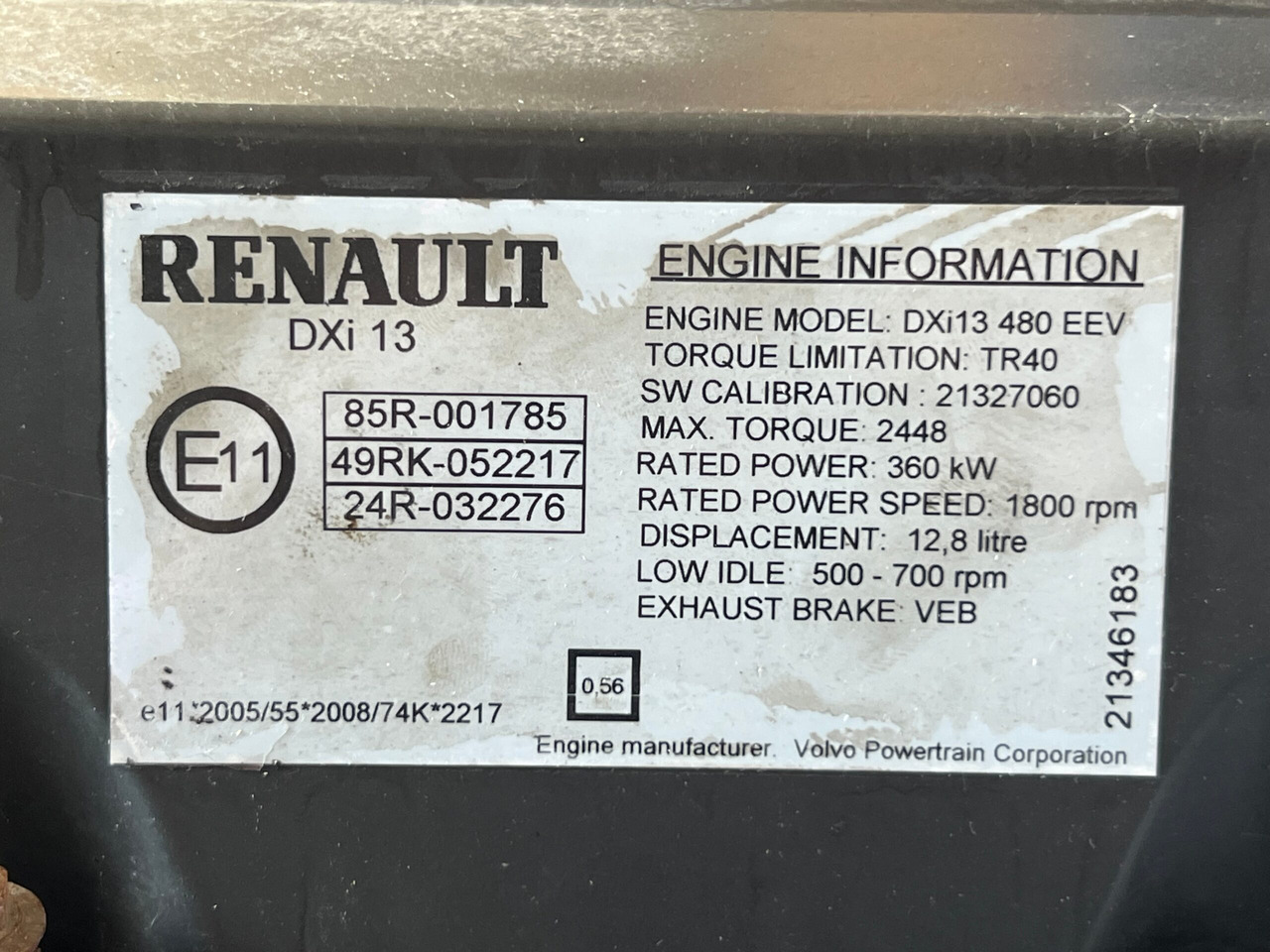 MOTOR RENAULT MAGNUM DXI 13 480CP 21386183 - Motor pro Nákladní auto: obrázek 5 MOTOR RENAULT MAGNUM DXI 13 480CP 21386183 - Motor pro Nákladní auto: obrázek 5