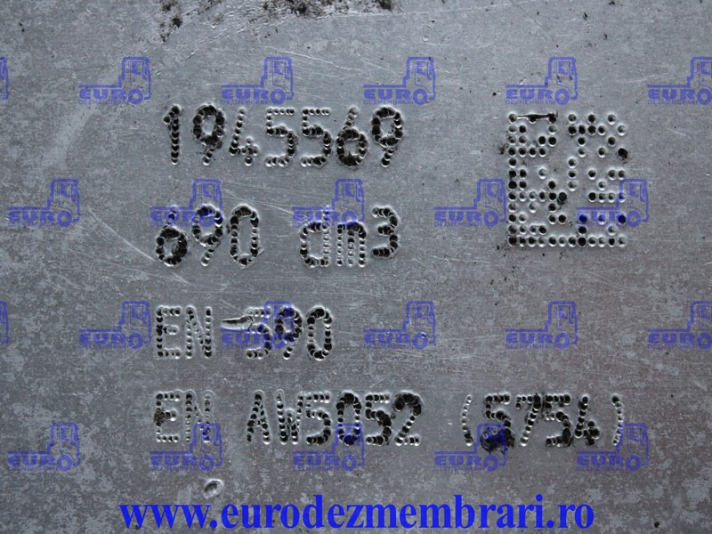 REZERVOR COMBUSTIBIL DAF XF106 690l L=198 CM l=68 CM H=63 CM 1945569 - Palivová nádrž pro Nákladní auto: obrázek 3 REZERVOR COMBUSTIBIL DAF XF106 690l L=198 CM l=68 CM H=63 CM 1945569 - Palivová nádrž pro Nákladní auto: obrázek 3