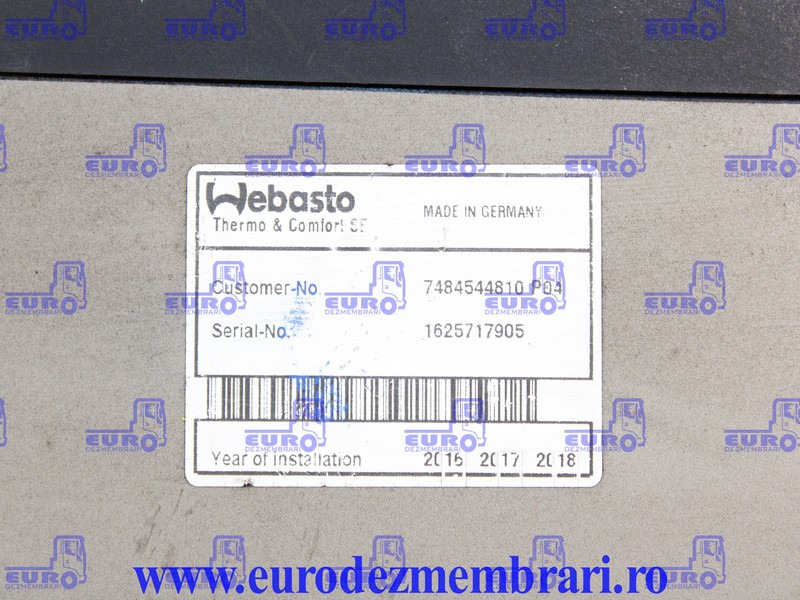 SIROCOU RENAULT T AIR TOP EVO 2000 7484544810 - Topení/ Ventilace pro Nákladní auto: obrázek 4 SIROCOU RENAULT T AIR TOP EVO 2000 7484544810 - Topení/ Ventilace pro Nákladní auto: obrázek 4