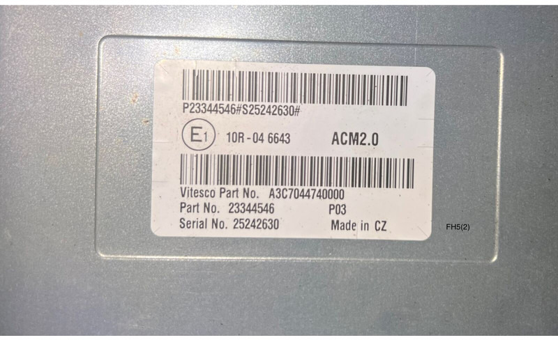 Volvo - Řídicí blok: obrázek 4 Volvo - Řídicí blok: obrázek 4