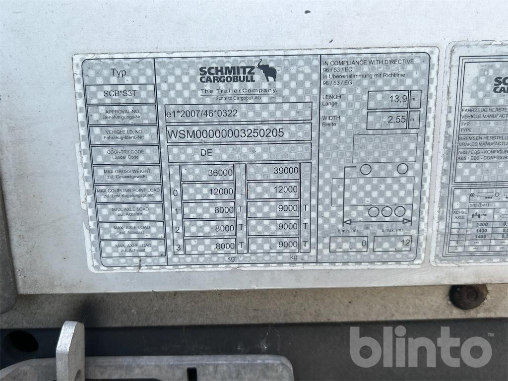 Schmitz Cargobull SCB S3T - Plachtový návěs: obrázek 5 Schmitz Cargobull SCB S3T - Plachtový návěs: obrázek 5