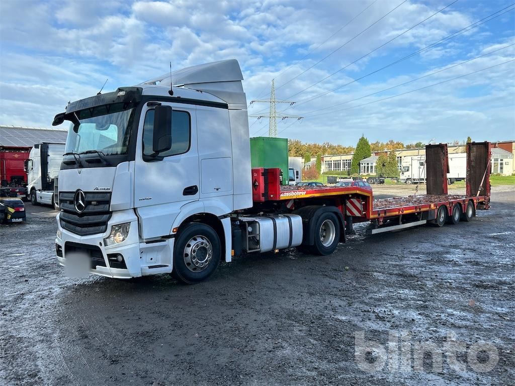 Mercedes-Benz Actros 1843 LS 4x2 + Kässbohrer Lowbed LB3E - Tahač, Podvalníkový návěs: obrázek 1 Mercedes-Benz Actros 1843 LS 4x2 + Kässbohrer Lowbed LB3E - Tahač, Podvalníkový návěs: obrázek 1