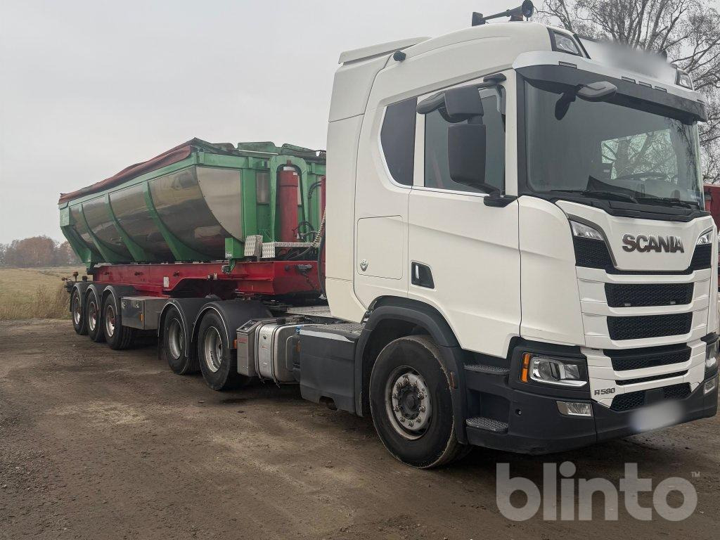 SCANIA R580 B6X2NB - Tahač, Sklápěcí návěs: obrázek 3 SCANIA R580 B6X2NB - Tahač, Sklápěcí návěs: obrázek 3