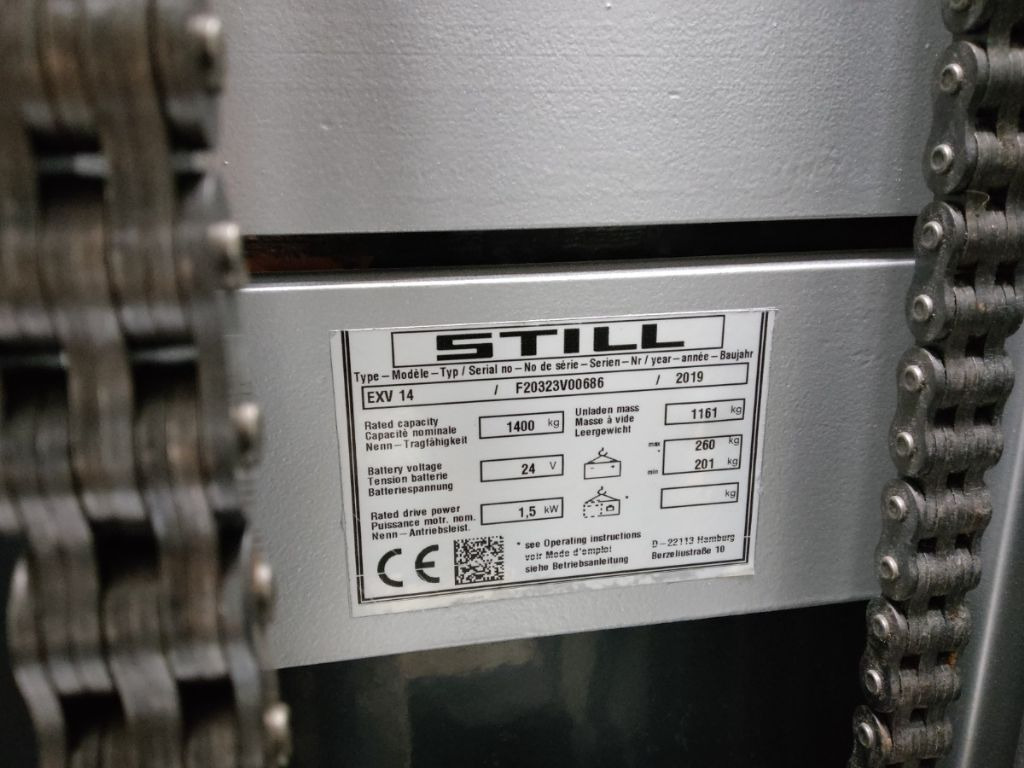Still EXV14/BATT.NEU - Stohovací vozík: obrázek 5 Still EXV14/BATT.NEU - Stohovací vozík: obrázek 5