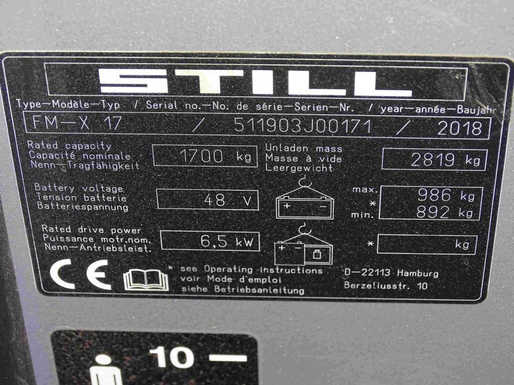 Still FM-X17 - Retrak: obrázek 5 Still FM-X17 - Retrak: obrázek 5