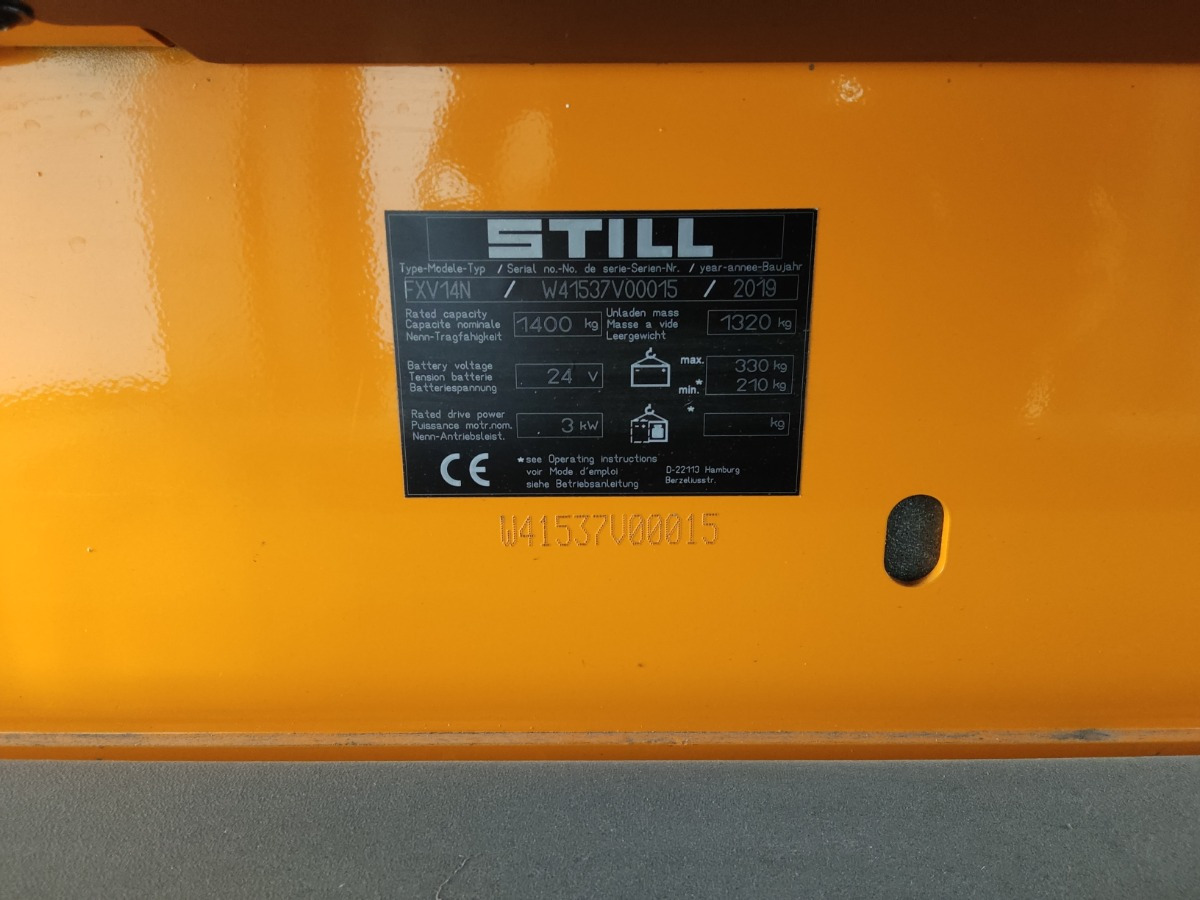 Still FXV14N - Stohovací vozík: obrázek 5 Still FXV14N - Stohovací vozík: obrázek 5