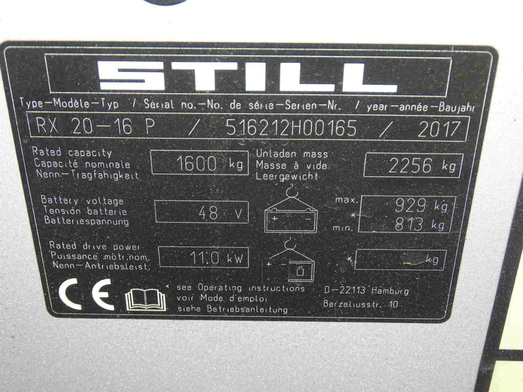 Elektrický vysokozdvižný vozík Still RX20-16P: obrázek 9 Elektrický vysokozdvižný vozík Still RX20-16P: obrázek 9