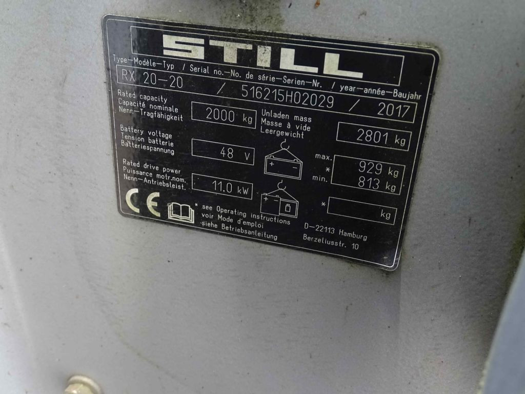 Still RX20-20 - Elektrický vysokozdvižný vozík: obrázek 5 Still RX20-20 - Elektrický vysokozdvižný vozík: obrázek 5