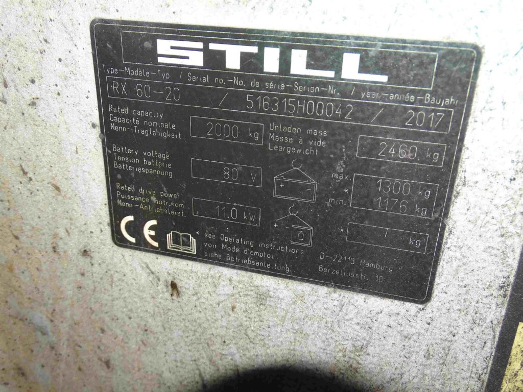 Still RX60-20 - Elektrický vysokozdvižný vozík: obrázek 5 Still RX60-20 - Elektrický vysokozdvižný vozík: obrázek 5
