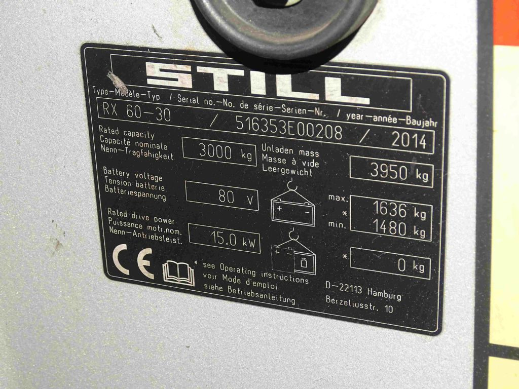 Still RX60-30 - Elektrický vysokozdvižný vozík: obrázek 5 Still RX60-30 - Elektrický vysokozdvižný vozík: obrázek 5
