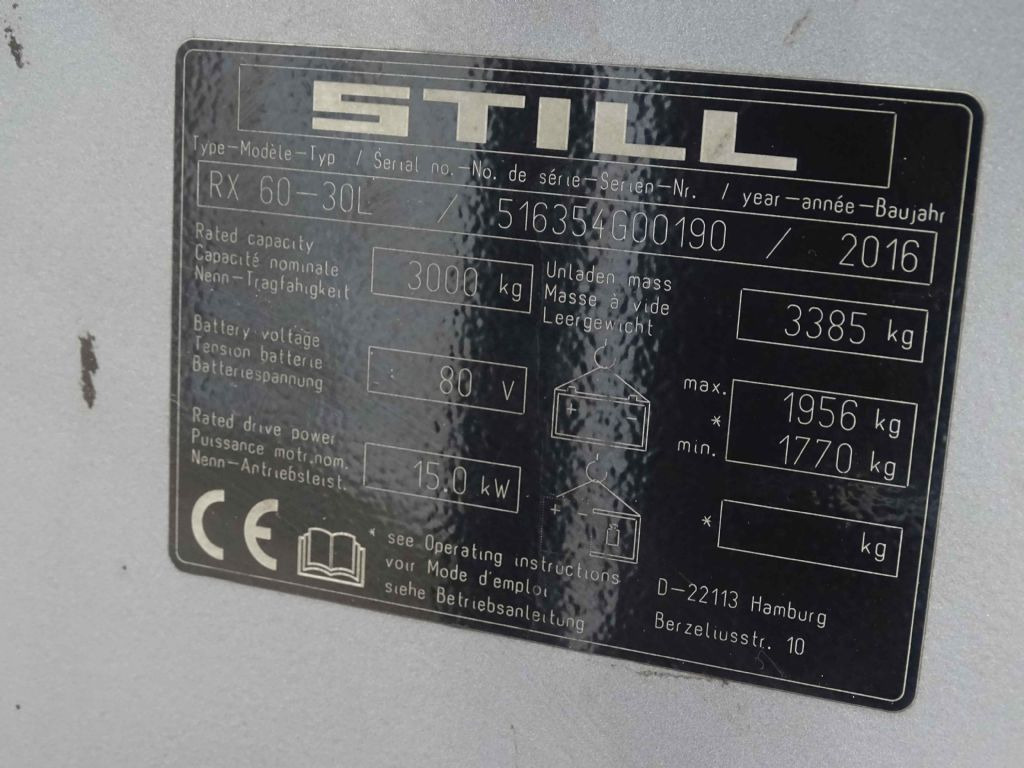 Still RX60-30L - Elektrický vysokozdvižný vozík: obrázek 5 Still RX60-30L - Elektrický vysokozdvižný vozík: obrázek 5