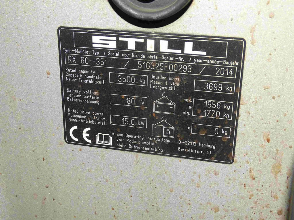 Still RX60-35L - Elektrický vysokozdvižný vozík: obrázek 4 Still RX60-35L - Elektrický vysokozdvižný vozík: obrázek 4