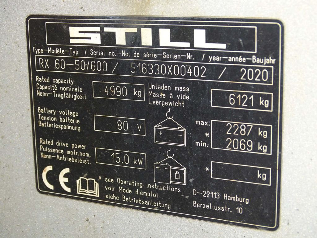Elektrický vysokozdvižný vozík Still RX60-50/600: obrázek 7