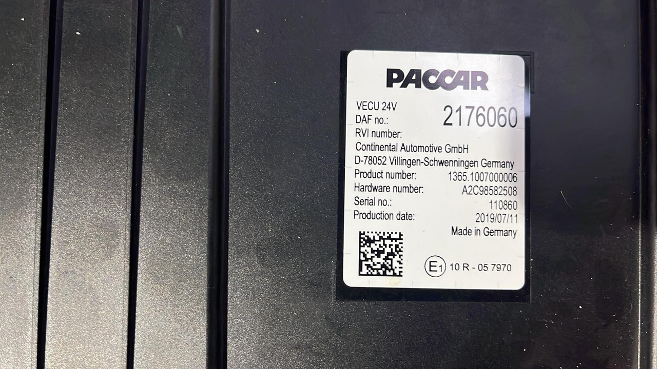 DAF XF CF VECU Control Unit Module 2176060 - Řídicí blok: obrázek 4 DAF XF CF VECU Control Unit Module 2176060 - Řídicí blok: obrázek 4