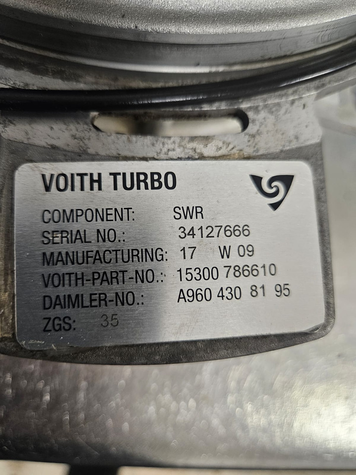 Mercedes Actros MP4 A9604308195 \15300 786610 Voith brake Retarder - Brzdové díly pro Jeřáb: obrázek 2 Mercedes Actros MP4 A9604308195 \15300 786610 Voith brake Retarder - Brzdové díly pro Jeřáb: obrázek 2