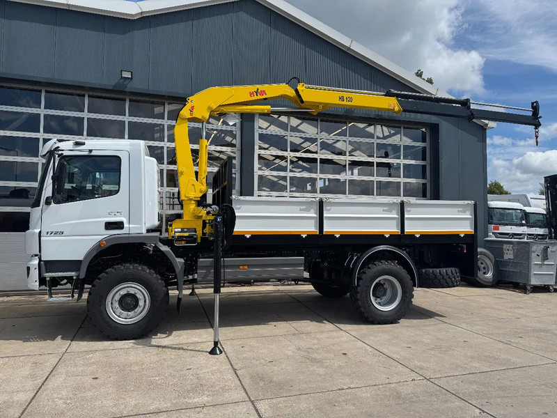 Mercedes-Benz Atego Atego 1725 4x4 Flatbed with Hyva HB120 Crane - Auto s hydraulickou rukou: obrázek 1 Mercedes-Benz Atego Atego 1725 4x4 Flatbed with Hyva HB120 Crane - Auto s hydraulickou rukou: obrázek 1