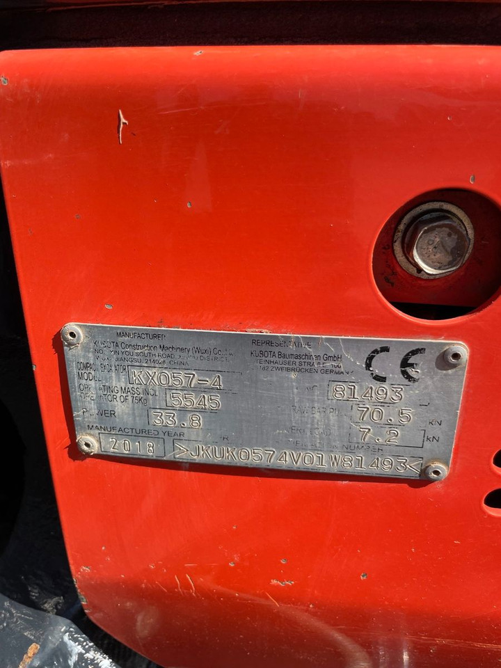 Mini rýpadlo Kubota KX057-4: obrázek 9