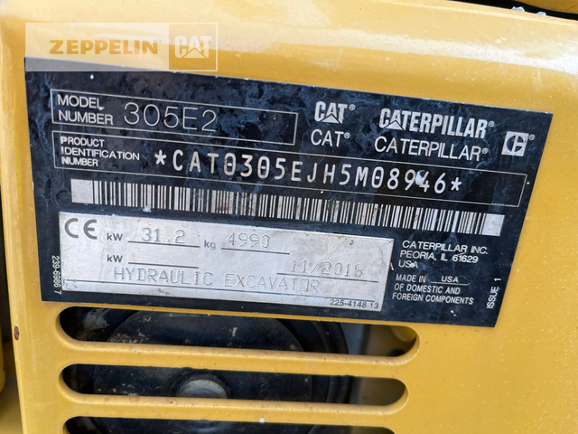 Cat 305ECR - Mini rýpadlo: obrázek 4 Cat 305ECR - Mini rýpadlo: obrázek 4