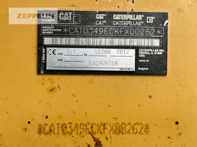 Cat 349EL - Pásové rýpadlo: obrázek 2 Cat 349EL - Pásové rýpadlo: obrázek 2