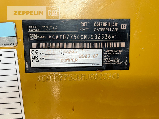 Cat 775G - Pevný dempr: obrázek 2 Cat 775G - Pevný dempr: obrázek 2
