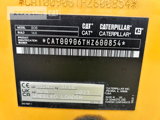 Cat 906-14 - Kolový nakladač: obrázek 5 Cat 906-14 - Kolový nakladač: obrázek 5
