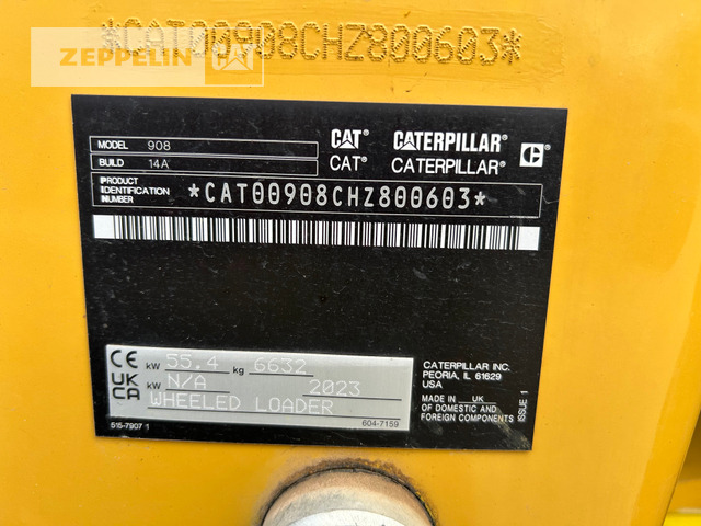 Cat 908-14 - Kolový nakladač: obrázek 5 Cat 908-14 - Kolový nakladač: obrázek 5