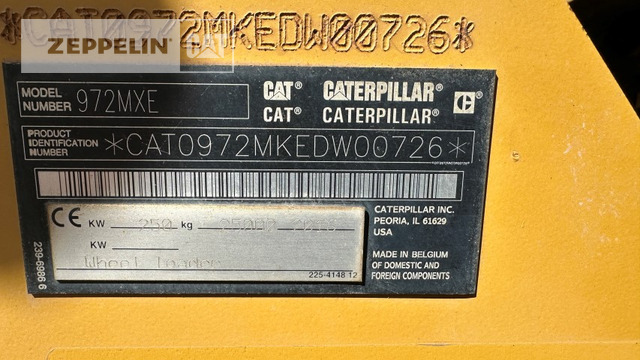 Cat 972MXE - Kolový nakladač: obrázek 5 Cat 972MXE - Kolový nakladač: obrázek 5