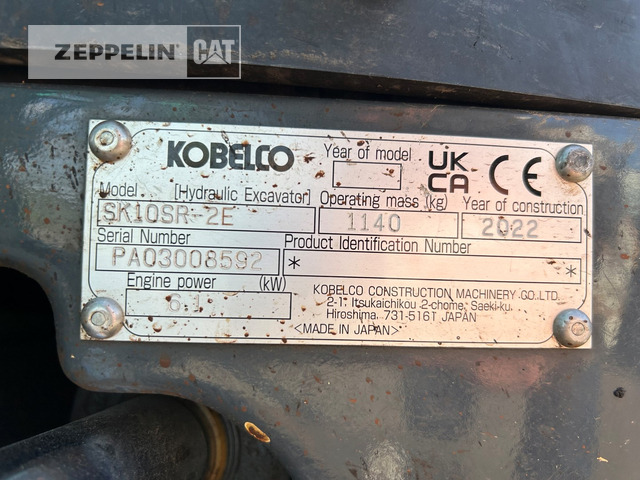 Kobelco SK10SR-2 - Mini rýpadlo: obrázek 5 Kobelco SK10SR-2 - Mini rýpadlo: obrázek 5
