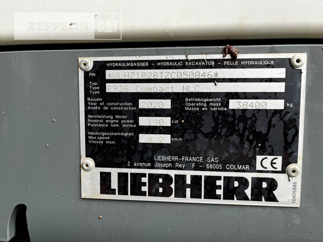 Pásové rýpadlo Liebherr R936NLC: obrázek 43