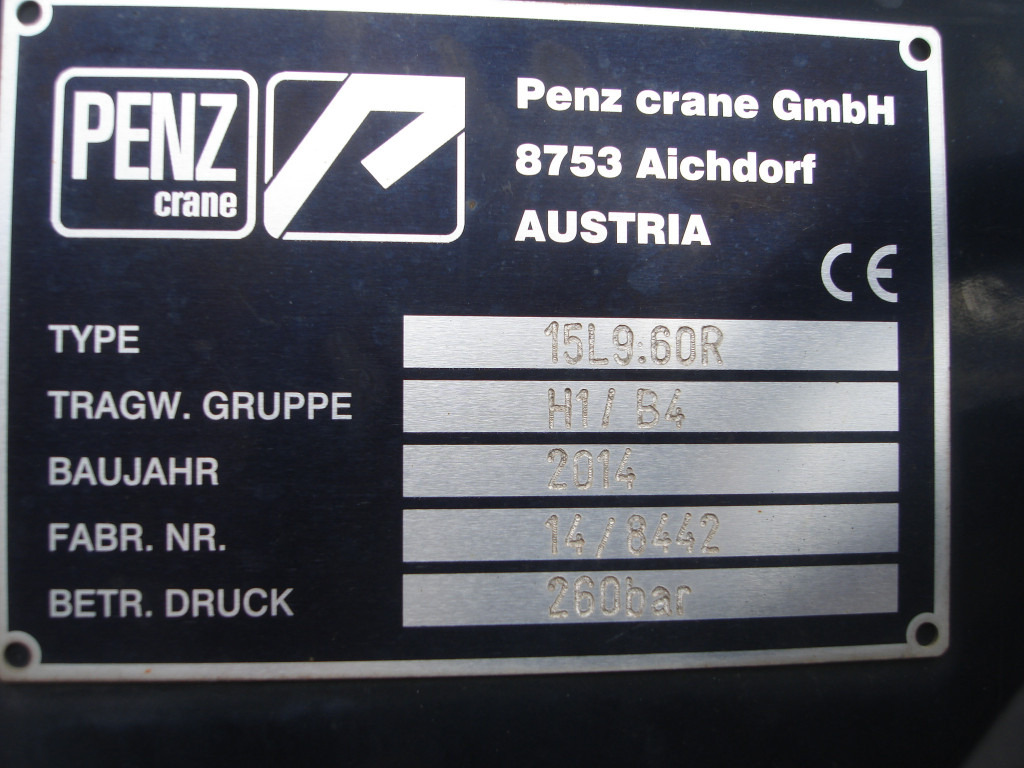 Hákový nosič kontejnerů, Auto s hydraulickou rukou MAN TG-S 35.480 8x4 BL Abrollkipper mit Kran Penz-15L9.80+Meiller RK 30.60L  Lenk-Lift Achse: obrázek 7