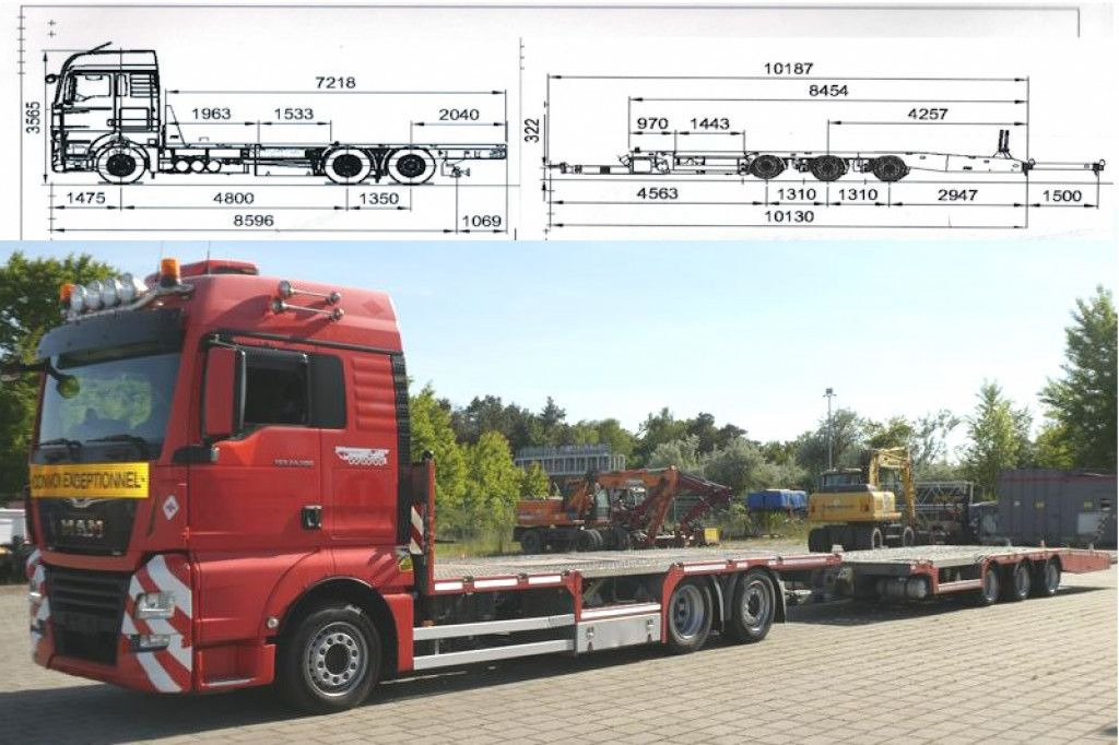MAN TG-X 24.500 6x2-4 LL-U Pritsche Maschinentranspo - Nákladní automobil valníkový/ Plošinový: obrázek 1 MAN TG-X 24.500 6x2-4 LL-U Pritsche Maschinentranspo - Nákladní automobil valníkový/ Plošinový: obrázek 1