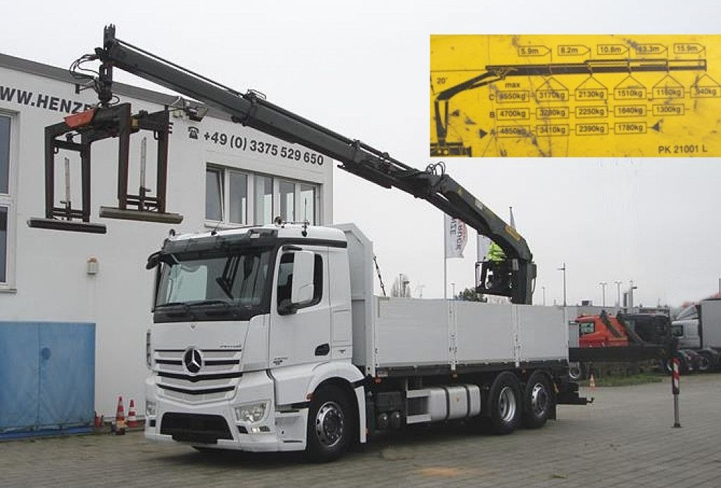 Mercedes-Benz Antos 2543 L/6x2 Pritsche Heckkran - Auto s hydraulickou rukou: obrázek 1 Mercedes-Benz Antos 2543 L/6x2 Pritsche Heckkran - Auto s hydraulickou rukou: obrázek 1
