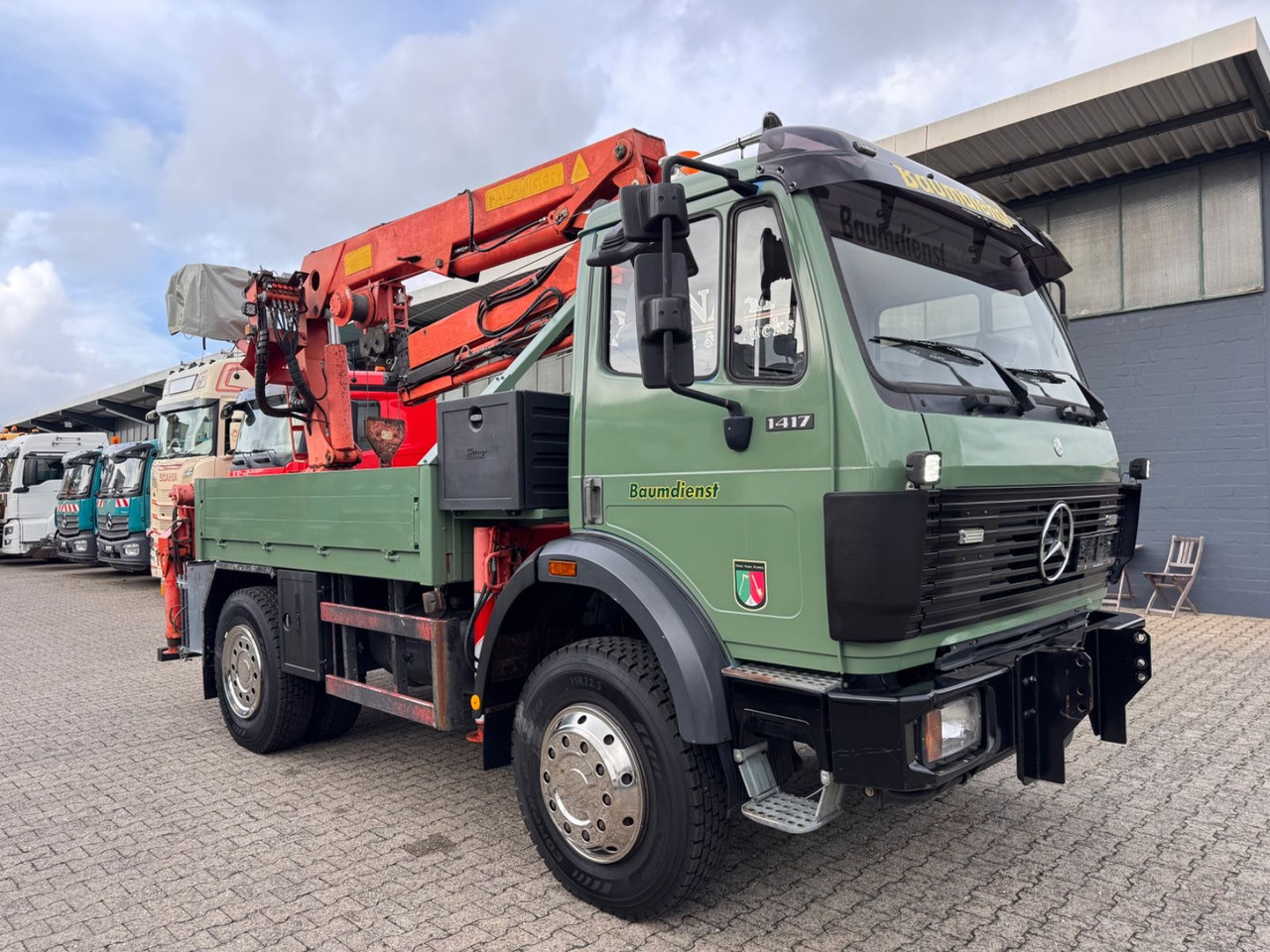 Mercedes-Benz 1417 AK Allrad Palfinger Montagekran 17,7m 64TKM - Auto s hydraulickou rukou: obrázek 1 Mercedes-Benz 1417 AK Allrad Palfinger Montagekran 17,7m 64TKM - Auto s hydraulickou rukou: obrázek 1