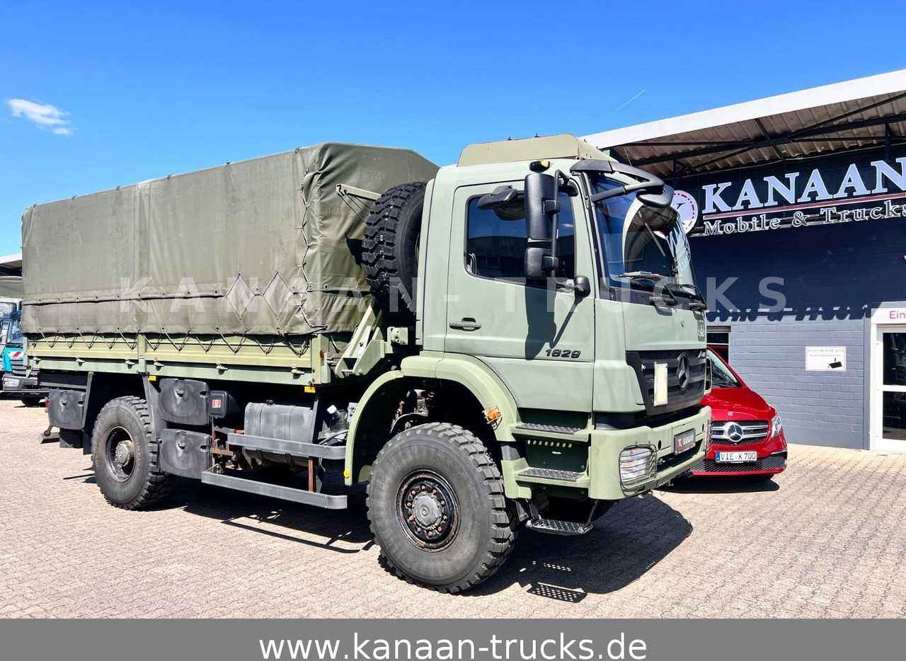 Mercedes-Benz 1829 A Axor 4x4 EX-Militär 31 TKM Camper Expedi - Plachtový nákladní auto: obrázek 1 Mercedes-Benz 1829 A Axor 4x4 EX-Militär 31 TKM Camper Expedi - Plachtový nákladní auto: obrázek 1